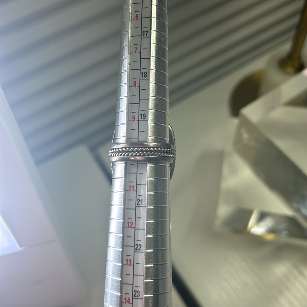 Drusy Solid Silver Iridescent Purple Ring - image 8